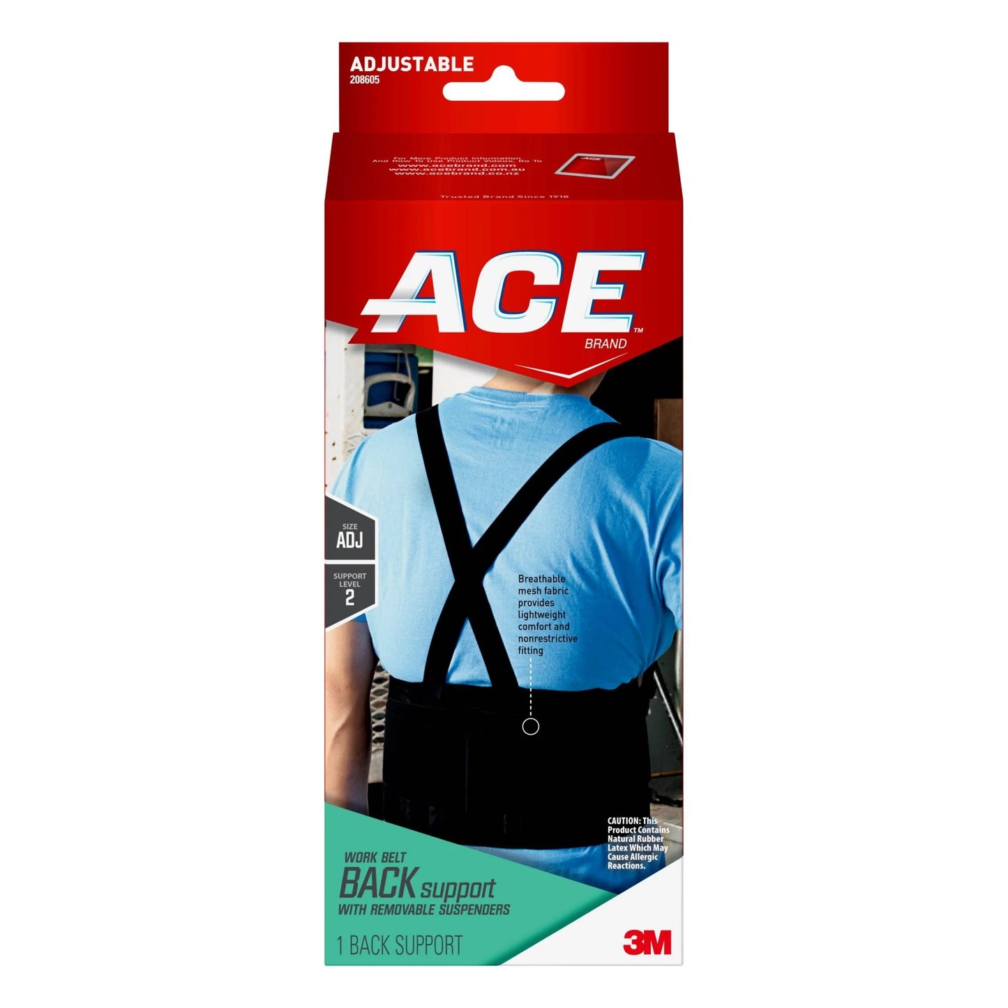 Brand Adjustable Work Belt, Helps Provide Back Support When Lifting in the Workpl