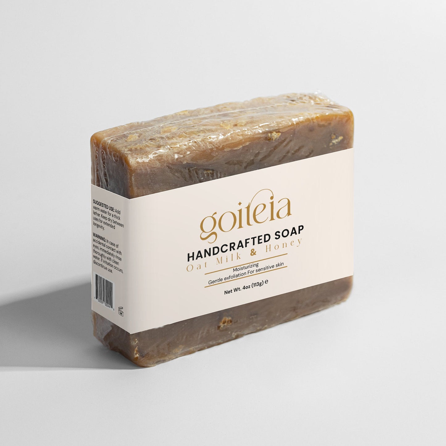 Goiteia Oat Milk Honey Soap 4 oz (113g)