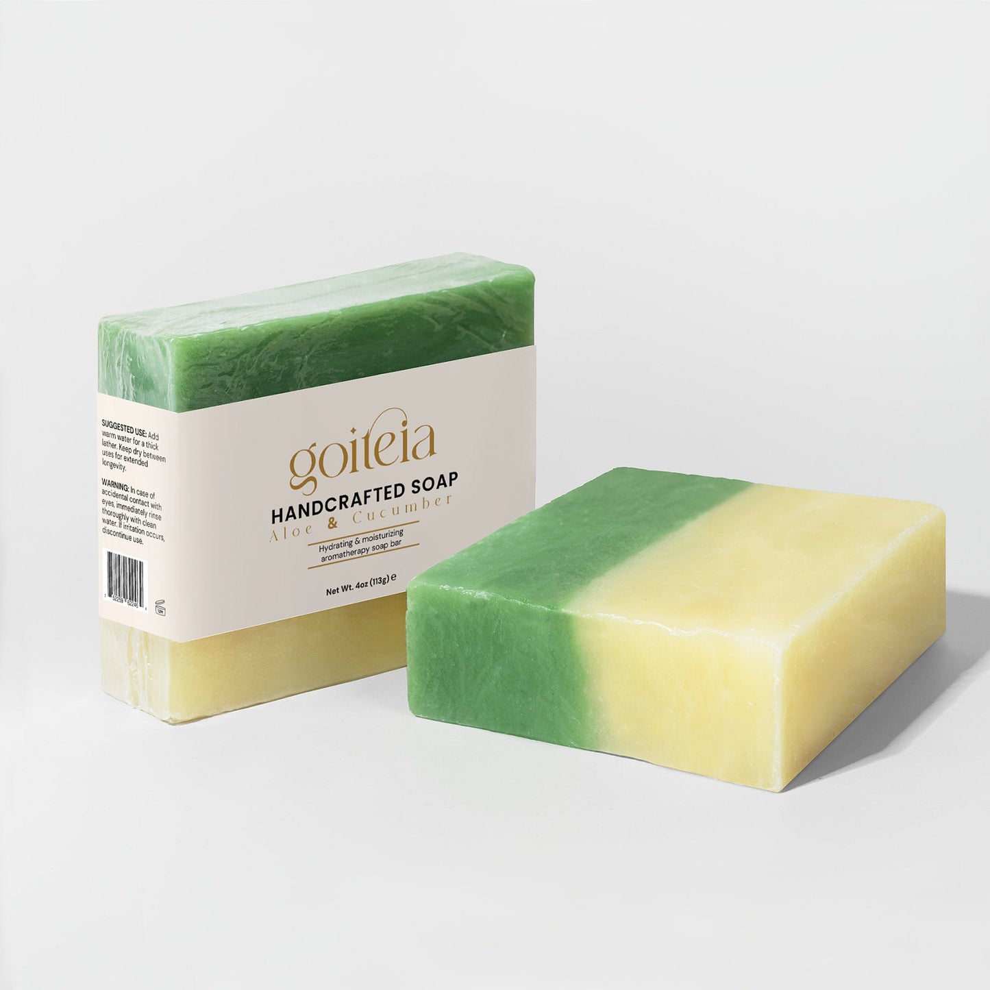 Goiteia Aloe & Cool Cucumber Soap 4 oz (113g)