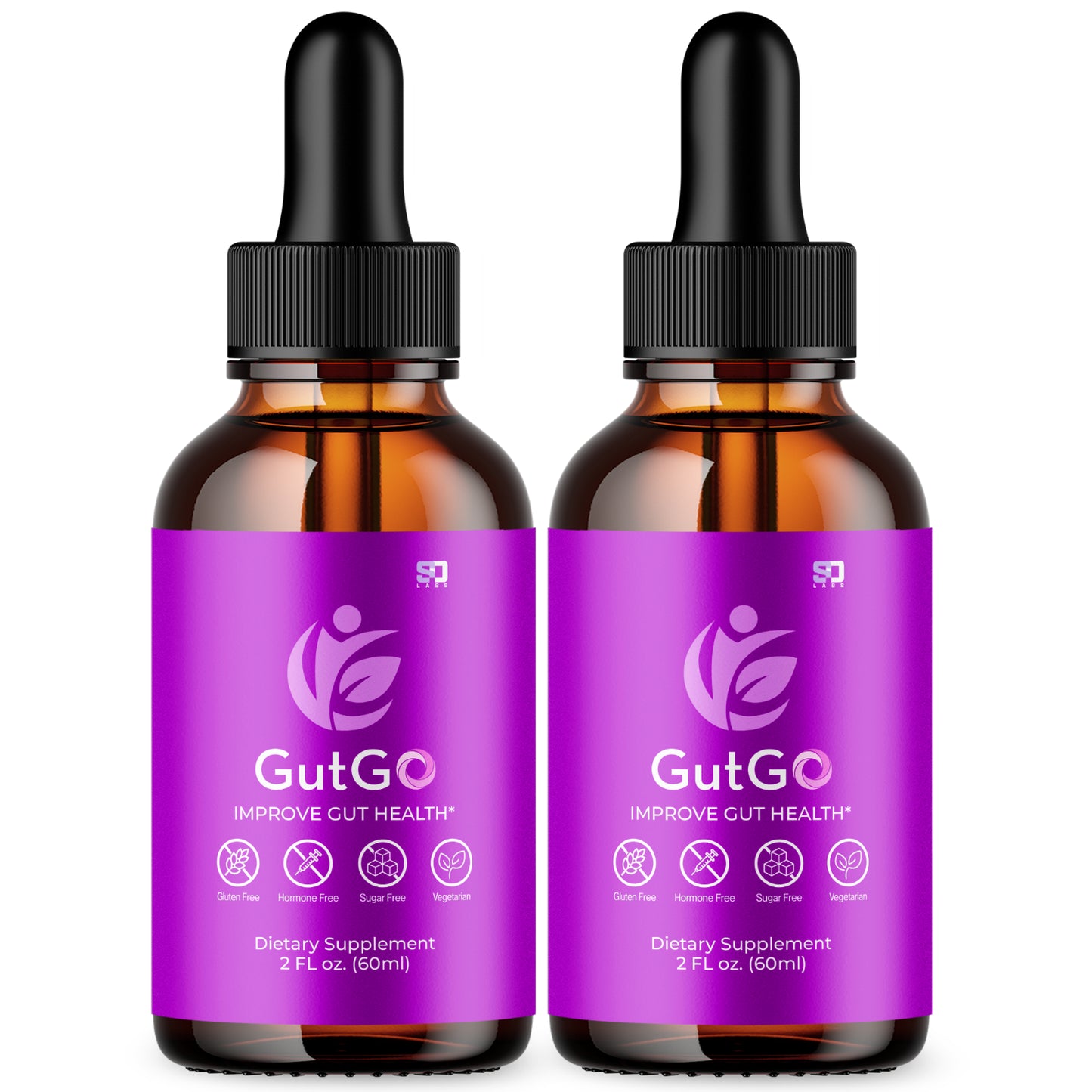 Gut Go Health Supplement - Support for Optimal Digestive Health (2 Pack)