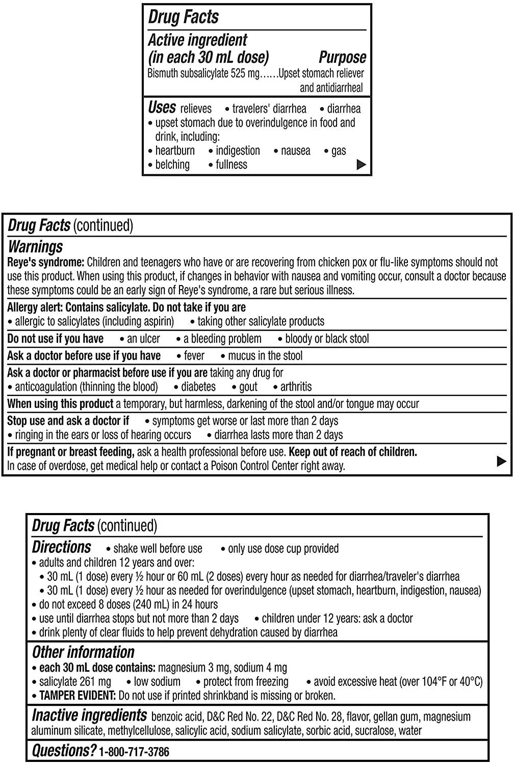 -Bismol Upset Stomach Reliever/Antidiarrheal (Pack of 2)