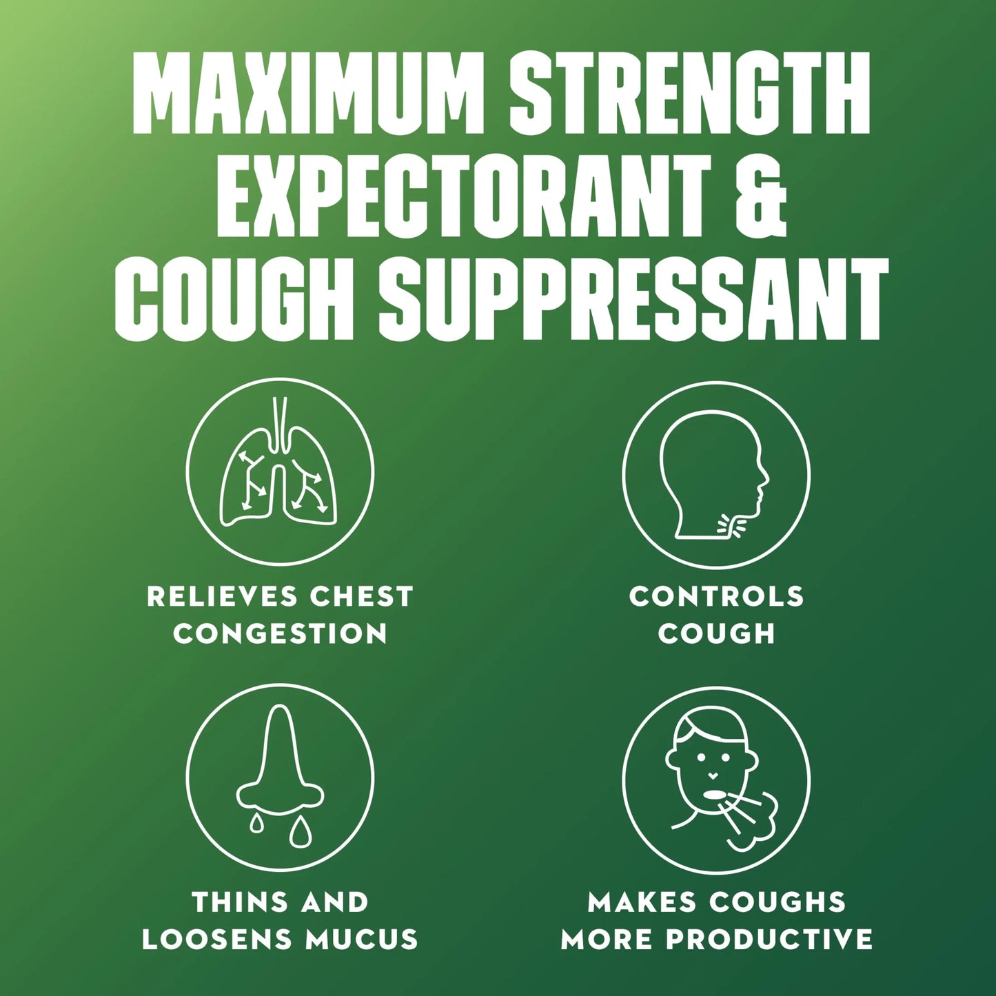 Fast-Max DM Max Strength Expectorant & Cough Medicine, Excess Mucus Relief, FSA/HSA, 6 Fl Oz
