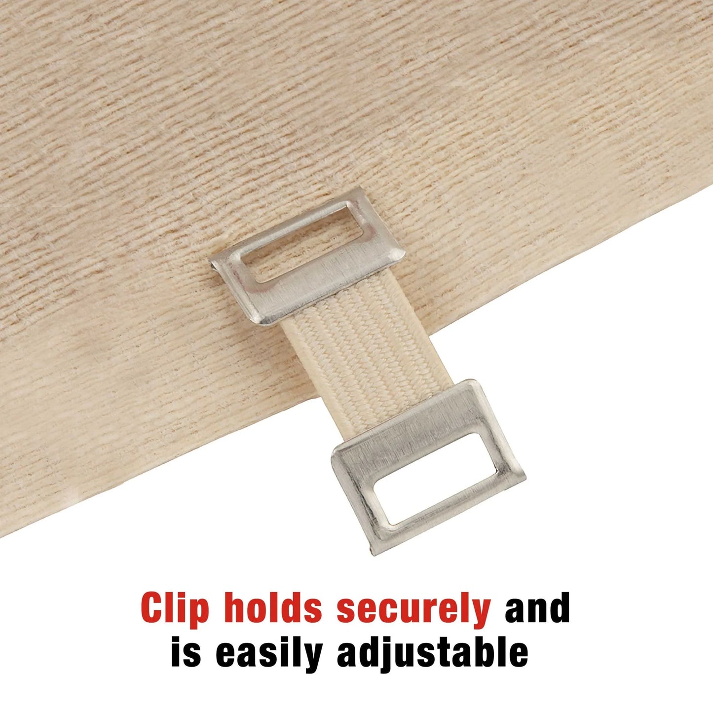 Elastic Bandage W/ Clips, 4 In., Soft Discrete Fit, Beige