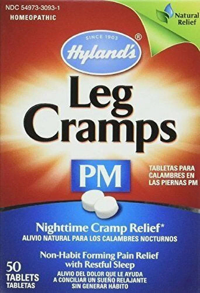 Leg Cramps Pm Nighttime Pain Relief Non-Habit Restful Sleep, 50 Ct, 2-Pack