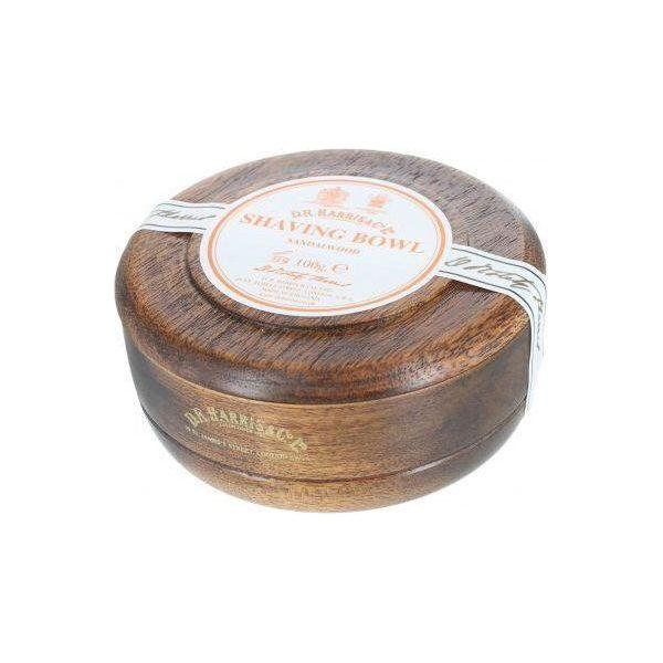 D. R. Harris & Co Sandalwood Shaving Soap in Mahogany Bowl 100g