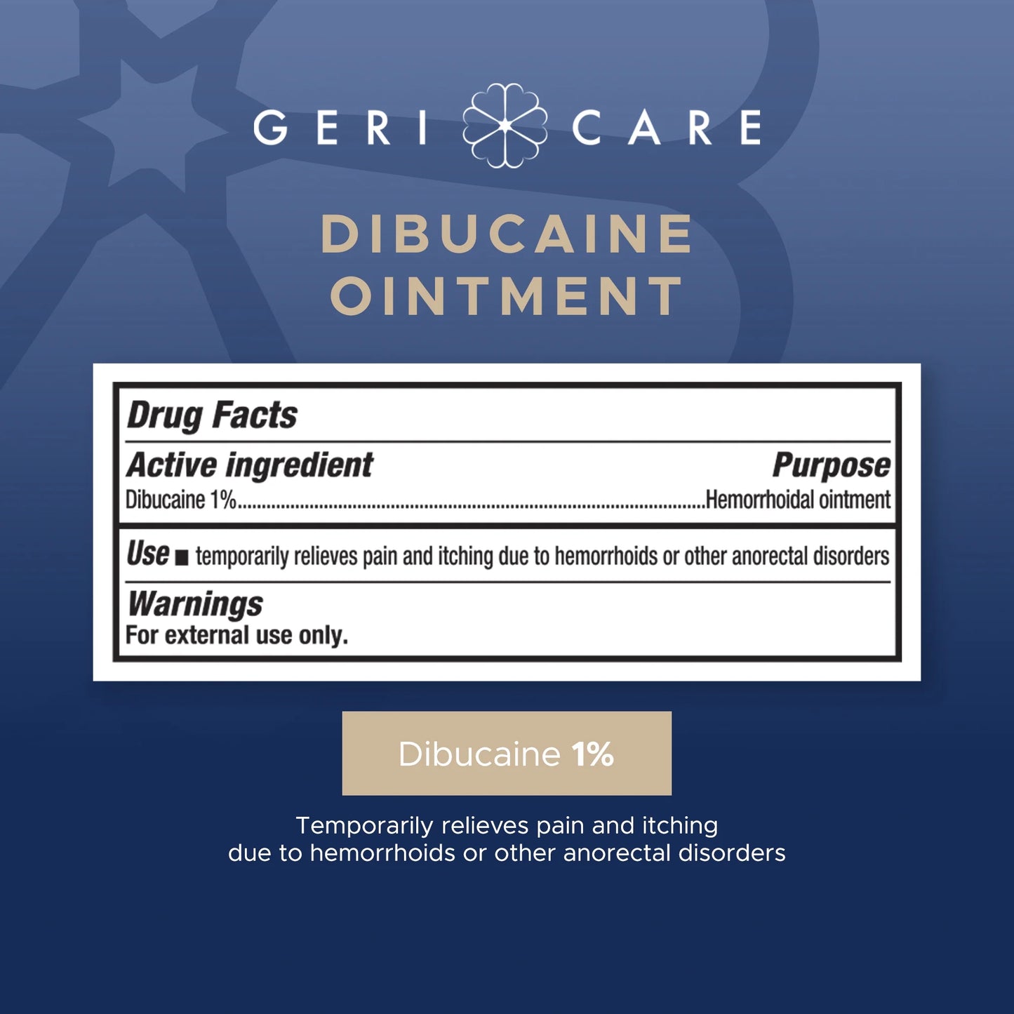 Dibucaine Ointment 1% Hemorroidal & Topical Analgesic (1Oz)