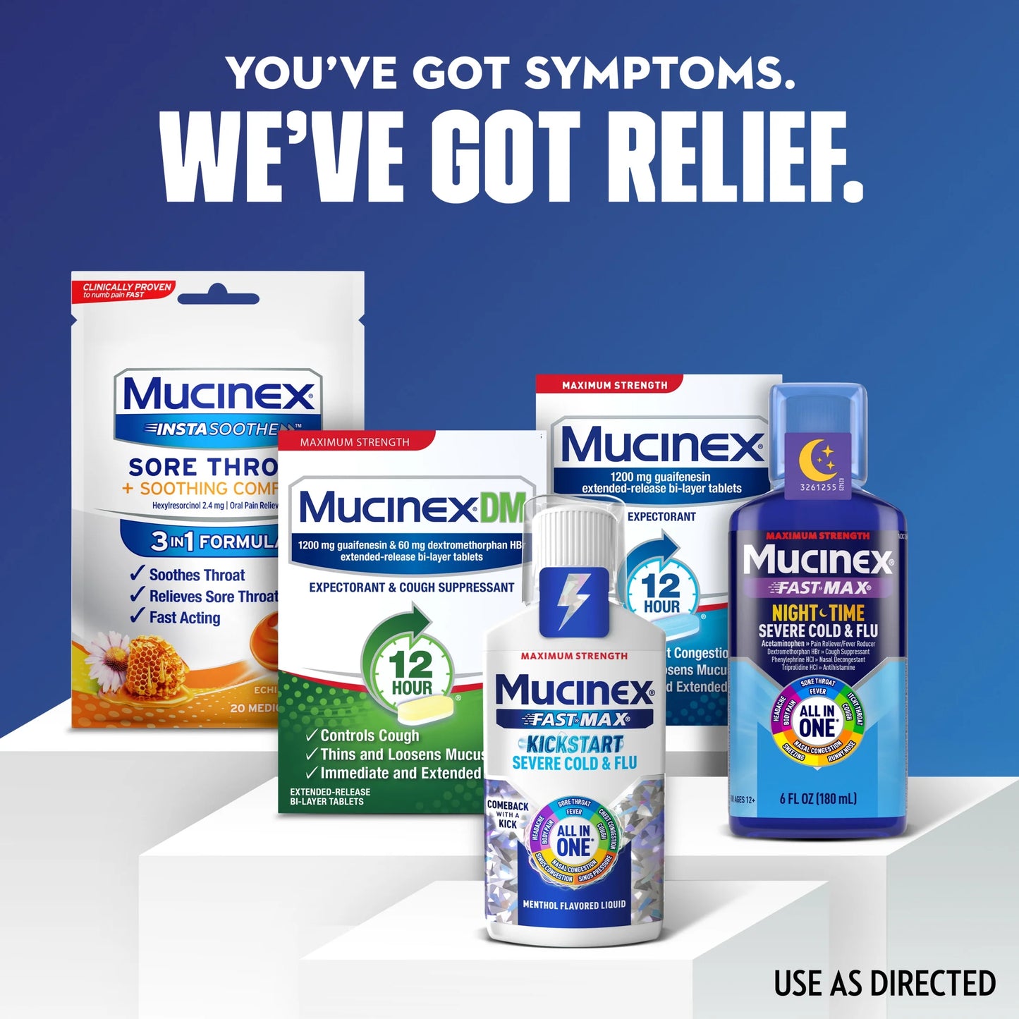 Mucinex Fast-Max Kickstart Severe Cold & Flu & Nighttime Severe Cold & Flu Liquid Medicine, 2X6 Fl Oz