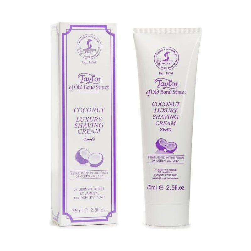 Taylor Of Old Bond Street Coconut Luxury Shaving Cream Tube 75ml