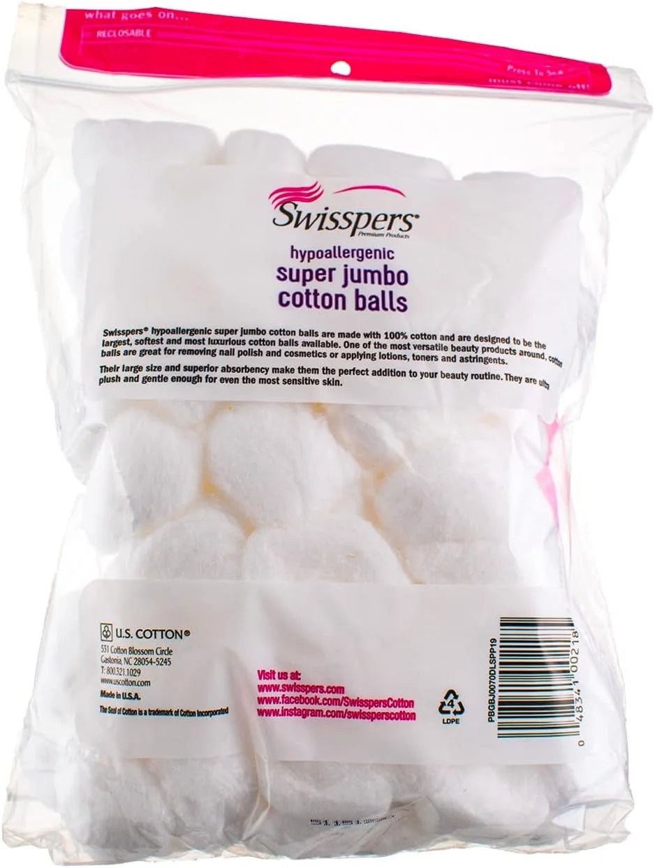 Cotton Balls Super Jumbo 70 Each - (Pack of 6)
