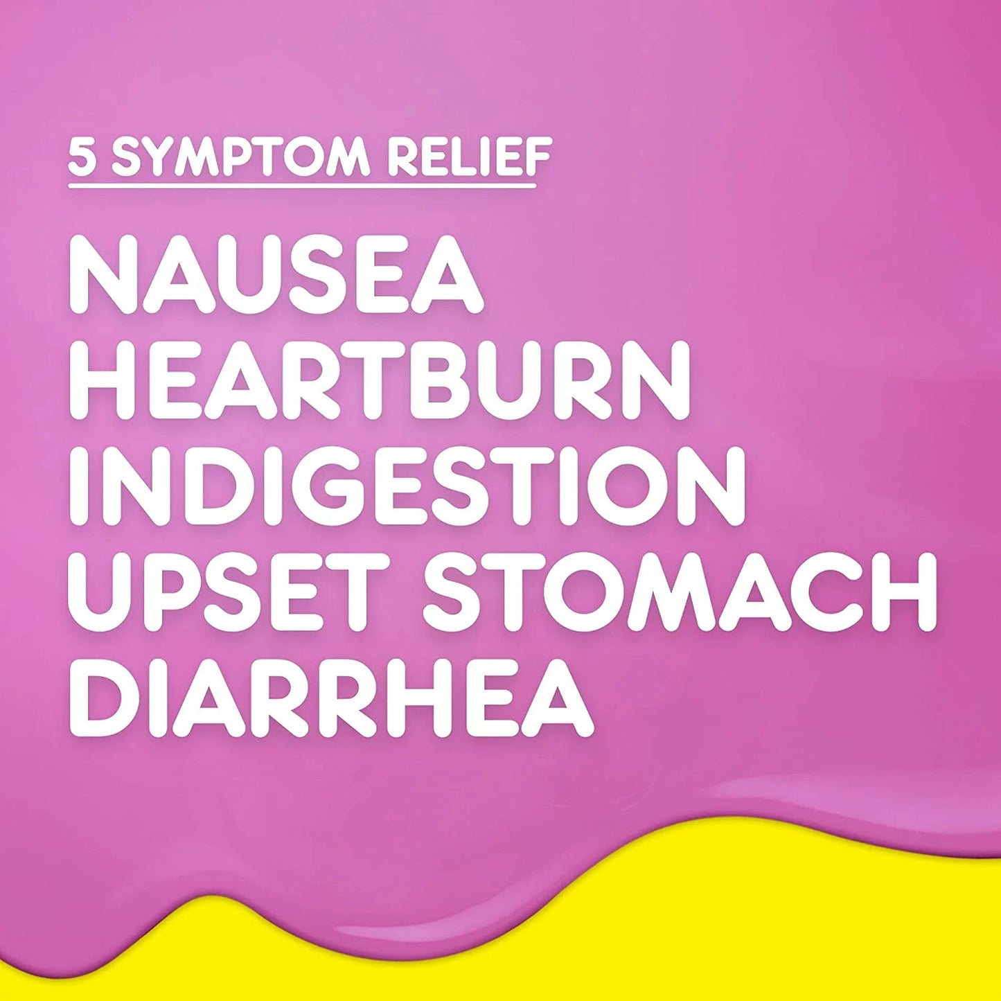 Bismol Chews, Upset Stomach Relief, Bismuth Subsalicylate, Multi-Symptom Relief of Gas, Nausea, Heartburn, Indigestion, Upset Stomach, Diarrhea 24 Chews (Pack of 3)
