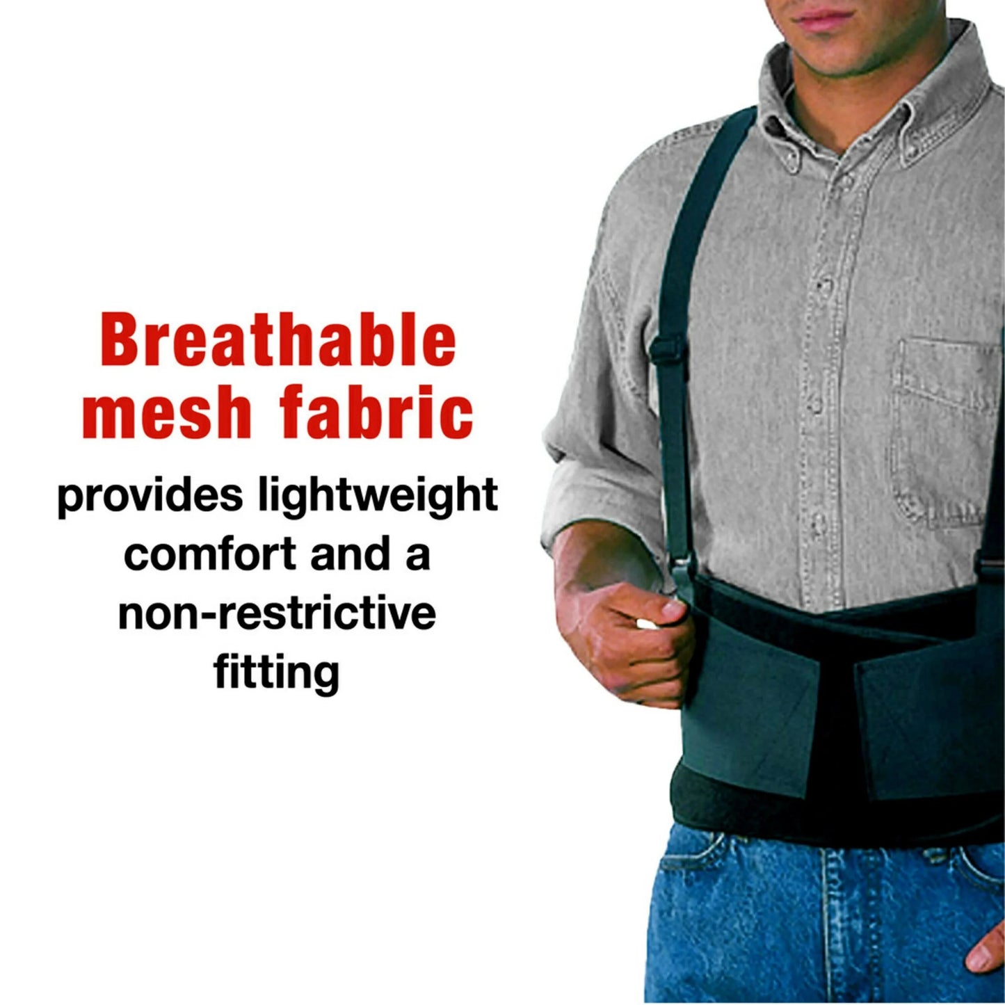 Brand Adjustable Work Belt, Helps Provide Back Support When Lifting in the Workpl