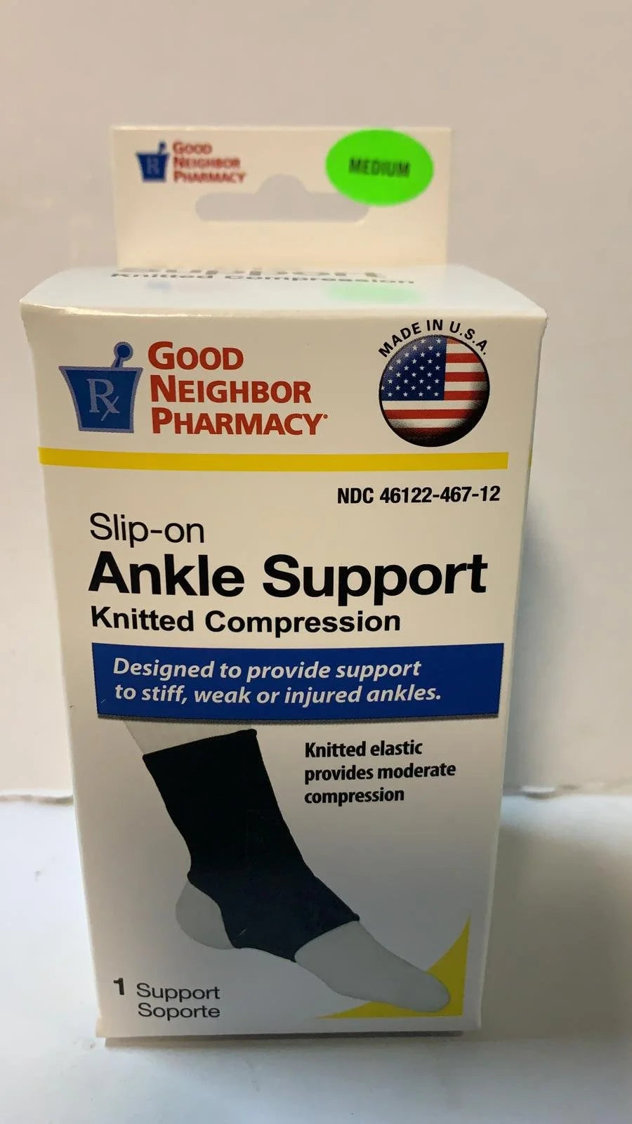 Slip-On Ankle Support Knited Compression