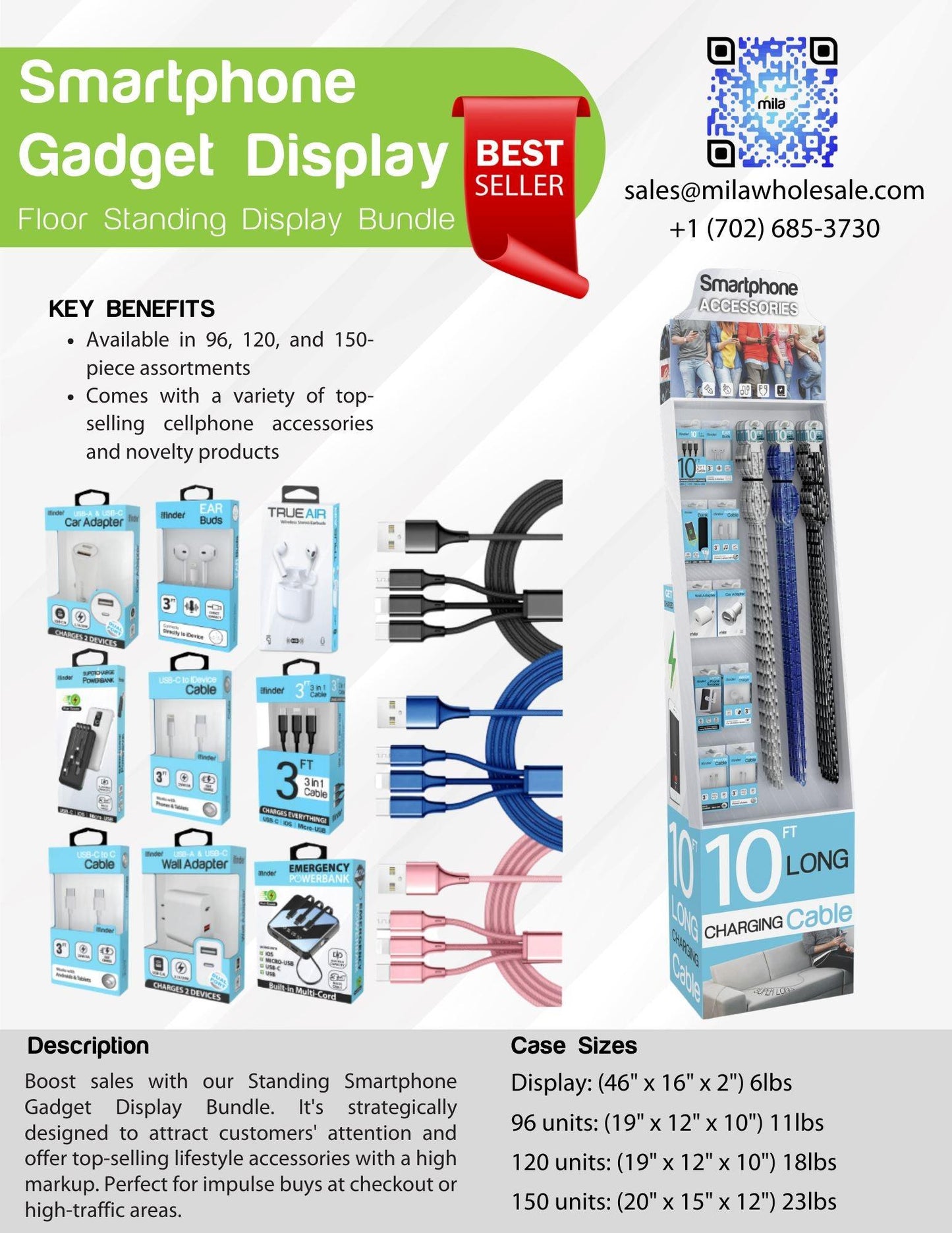 Smartphone Gadget Floor Display Bundle