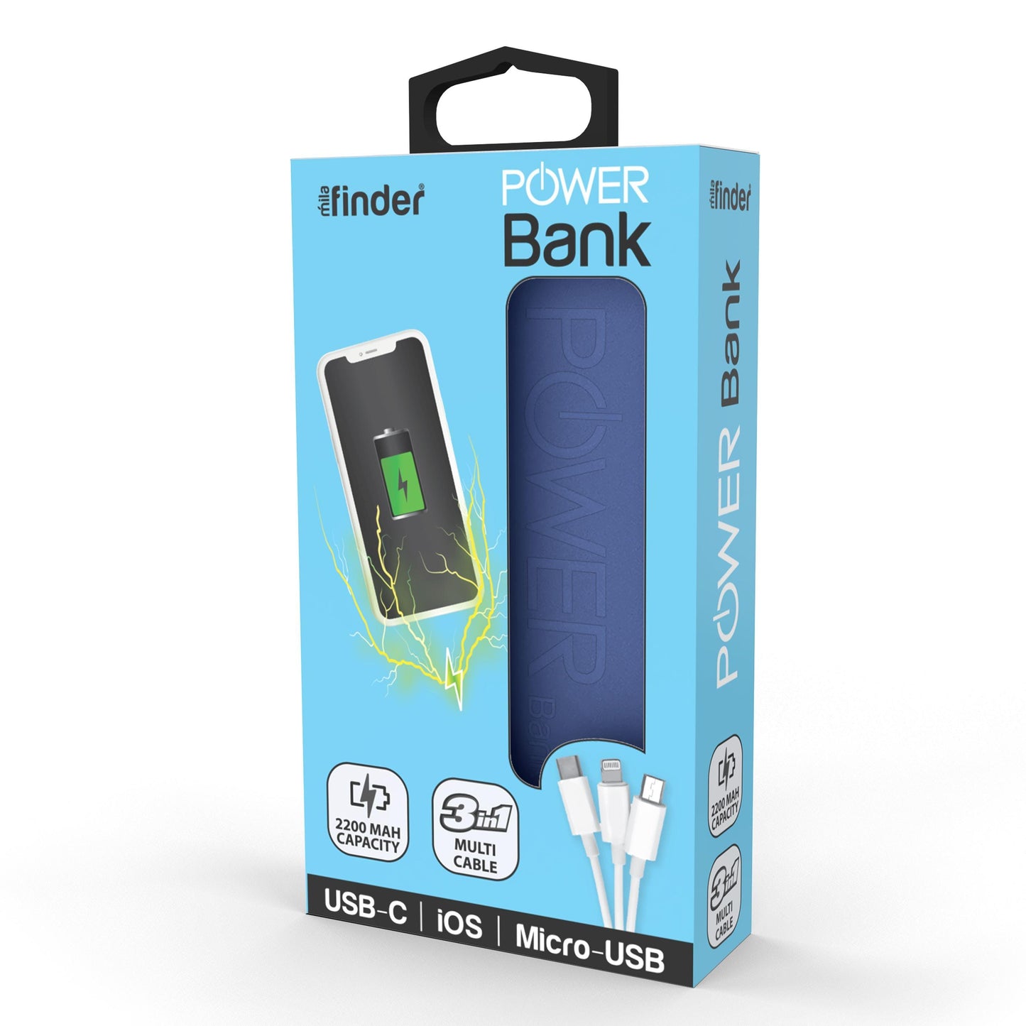 Portable Charger 2200mAh Assorted - Pack of 12