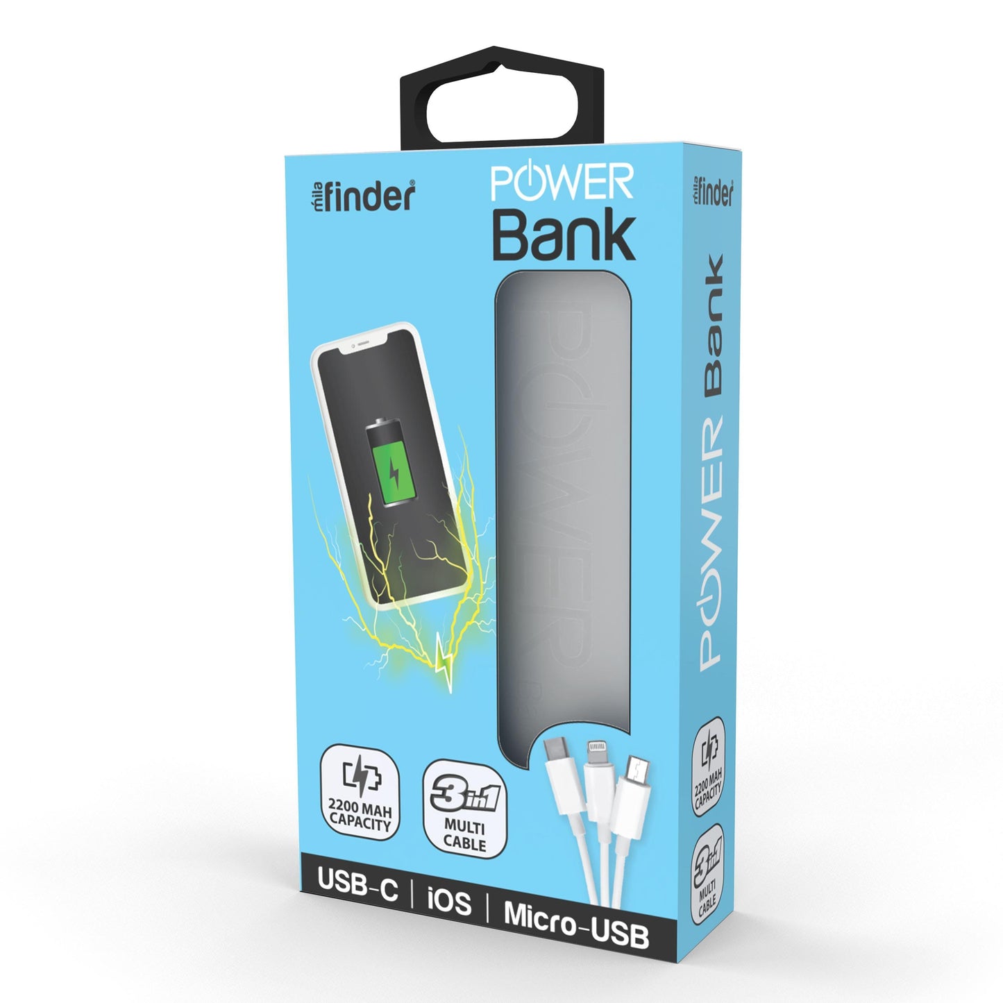 Portable Charger 2200mAh Assorted - Pack of 12