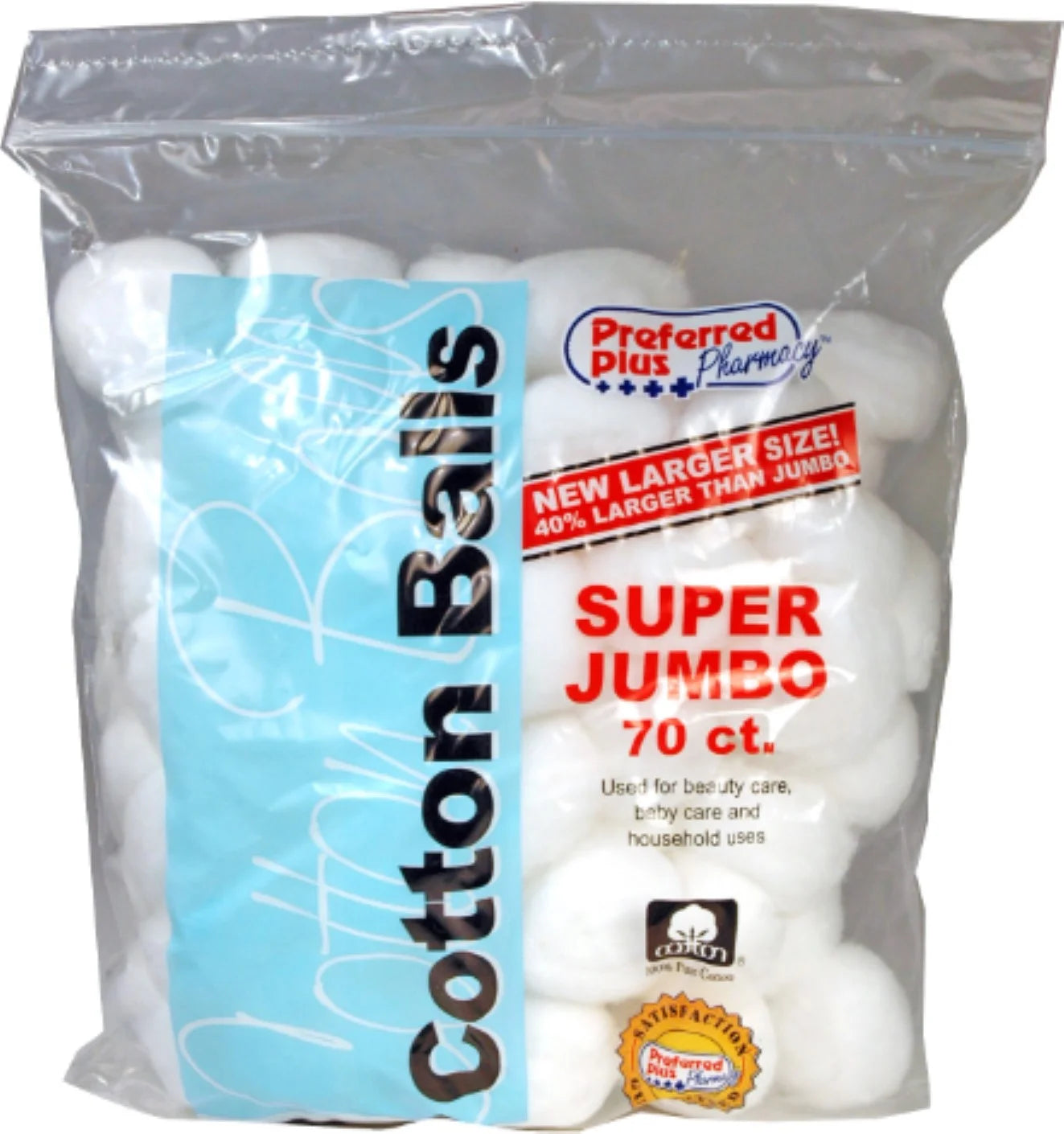 Cotton Balls Super Jumbo 70 Each - (Pack of 6)