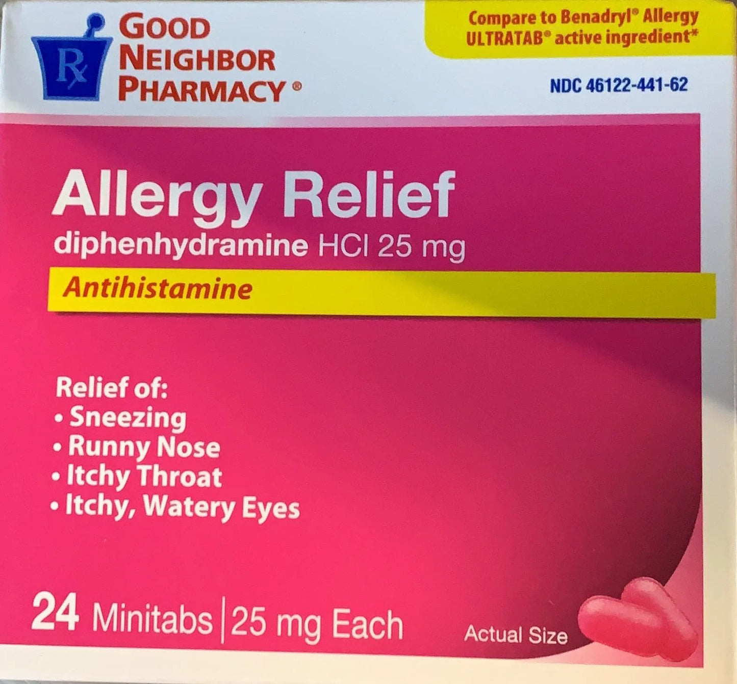 Allergy Relief, 24 Minitabs