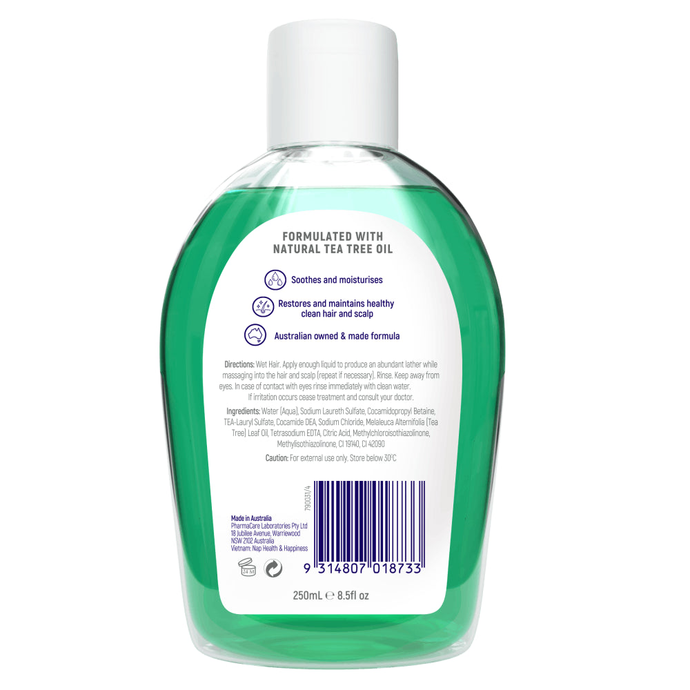 Redwin Tea Tree Shampoo 250Ml Hair Revitaliser Healthy Hair Sensitive Skin