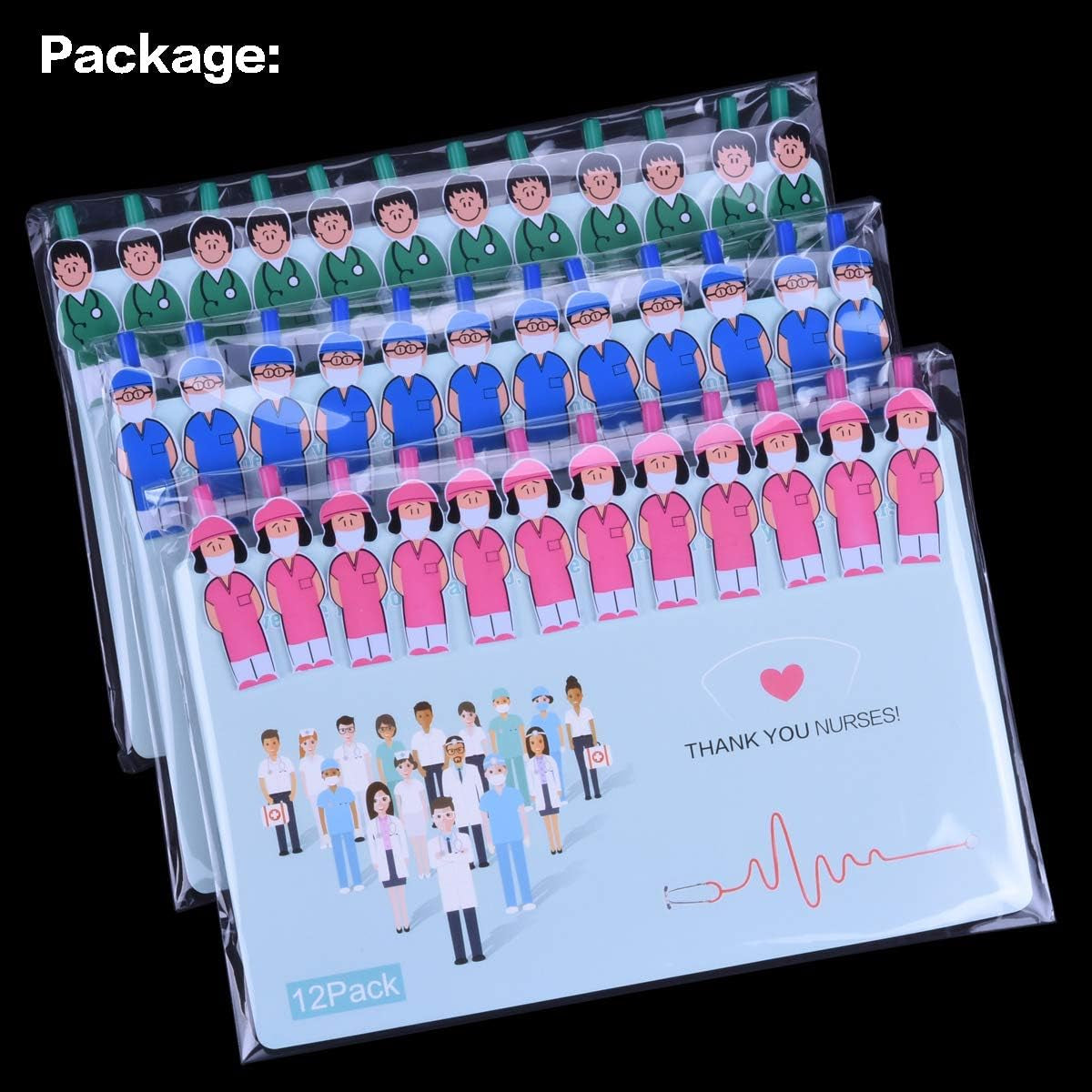 Cute Nurse Pens, Thank You Gifts Nursing Pens, Nurse Week Gifts Bulk, CNA NICU Doctor Nurse Appreciation Gifts for Medical Assistants Hospital Staff, Nurse Day Gifts (Mixed 36 Pack)