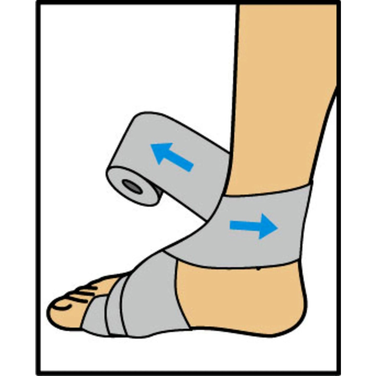 Elastic Bandage W/ Clips, 4 In., Soft Discrete Fit, Beige