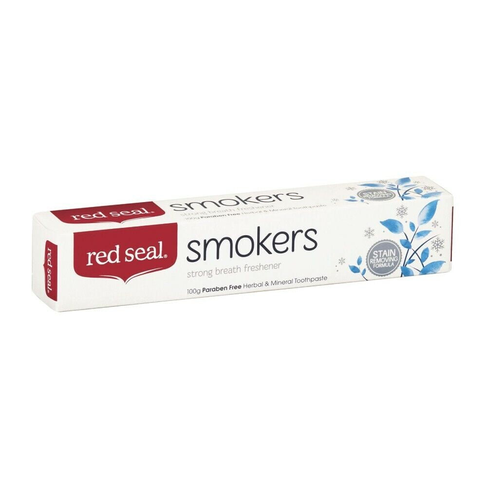 Red Seal Smokers Toothpaste 100G Extra Strong Mint Breath Freshener