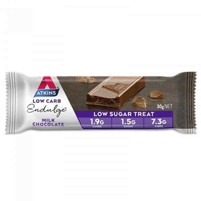 Atkins Low Carb Endulge Bars 5 X 30G - Milk Chocolate Low Sugar Treat Indulge