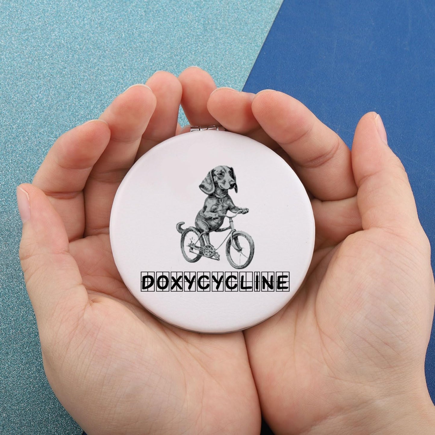 Veterinary Pharmacy Gift Pharmacy Tech Gift Doxycycline Makeup Mirror Vet Tech Gift (Doxy Cycline)