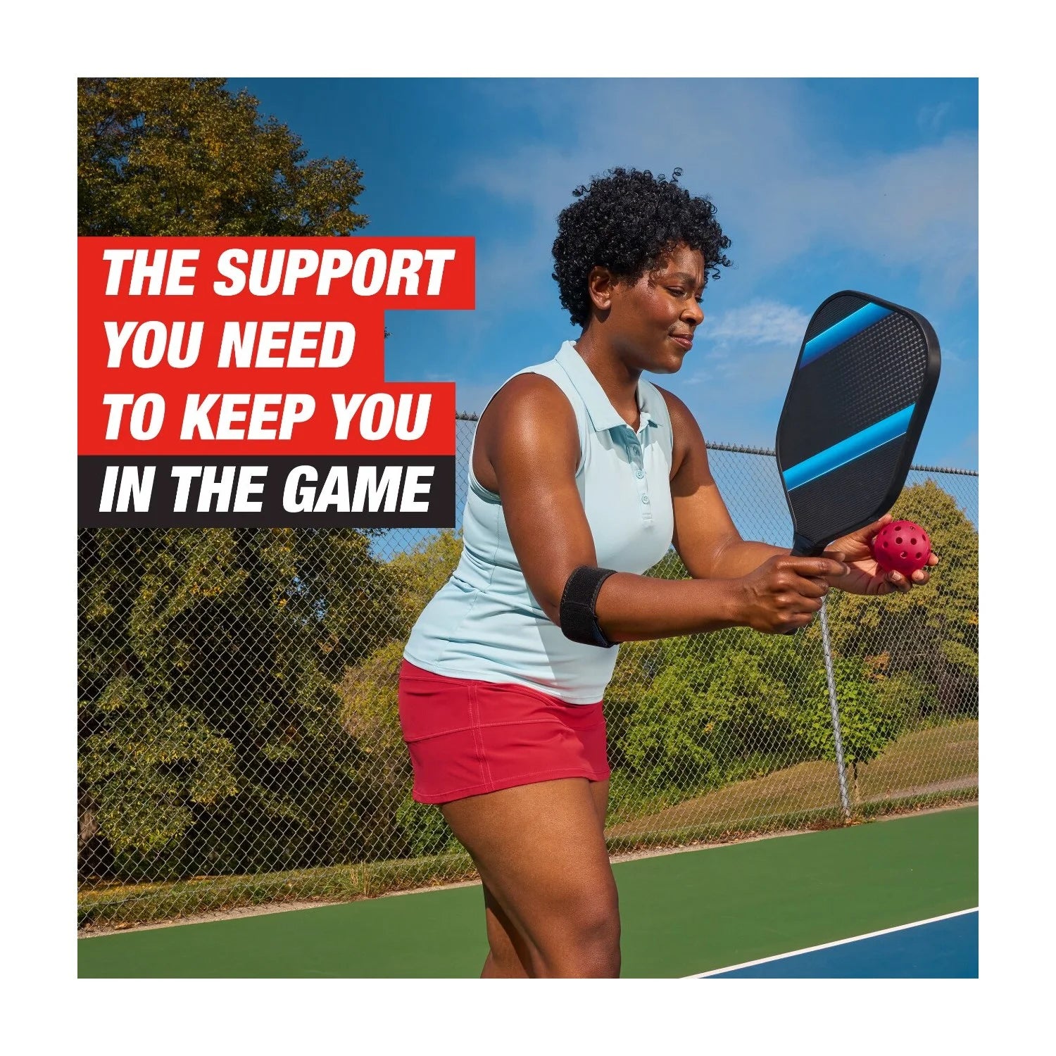 Tennis Elbow Support Strap, Forearm Compression, One Size Fits Most