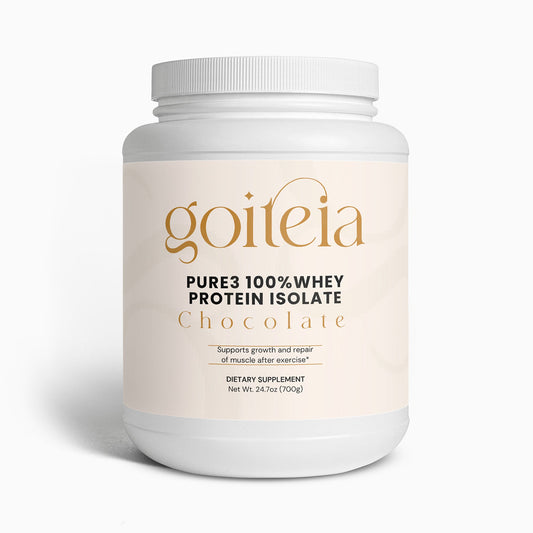 Goiteia Pure3 100% Whey Protein Isolate (Chocolate) 24.7oz (700g)