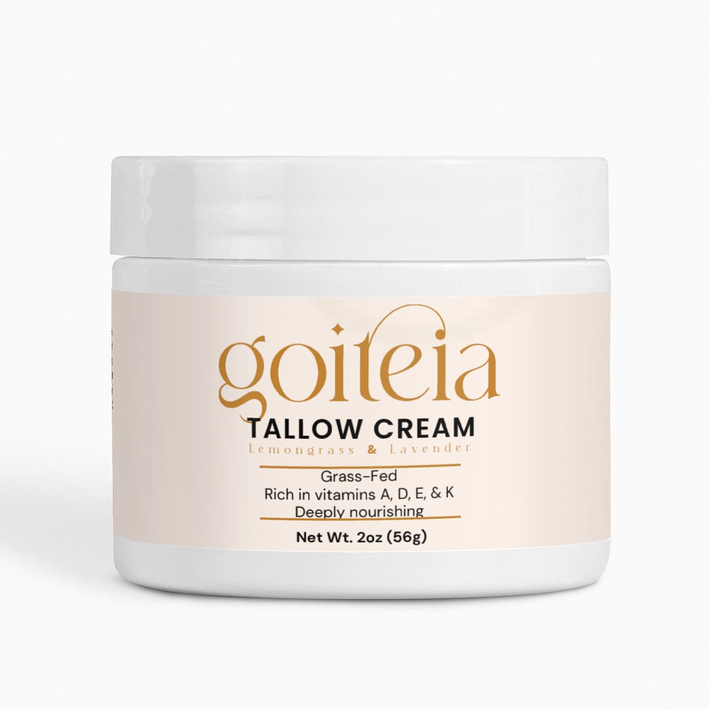Goiteia Tallow Cream Lemongrass & Lavender 2 oz (56g)