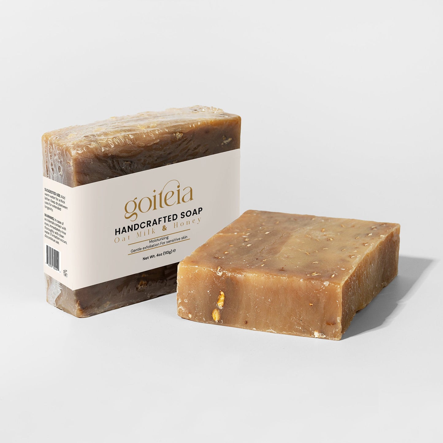 Goiteia Oat Milk Honey Soap 4 oz (113g)