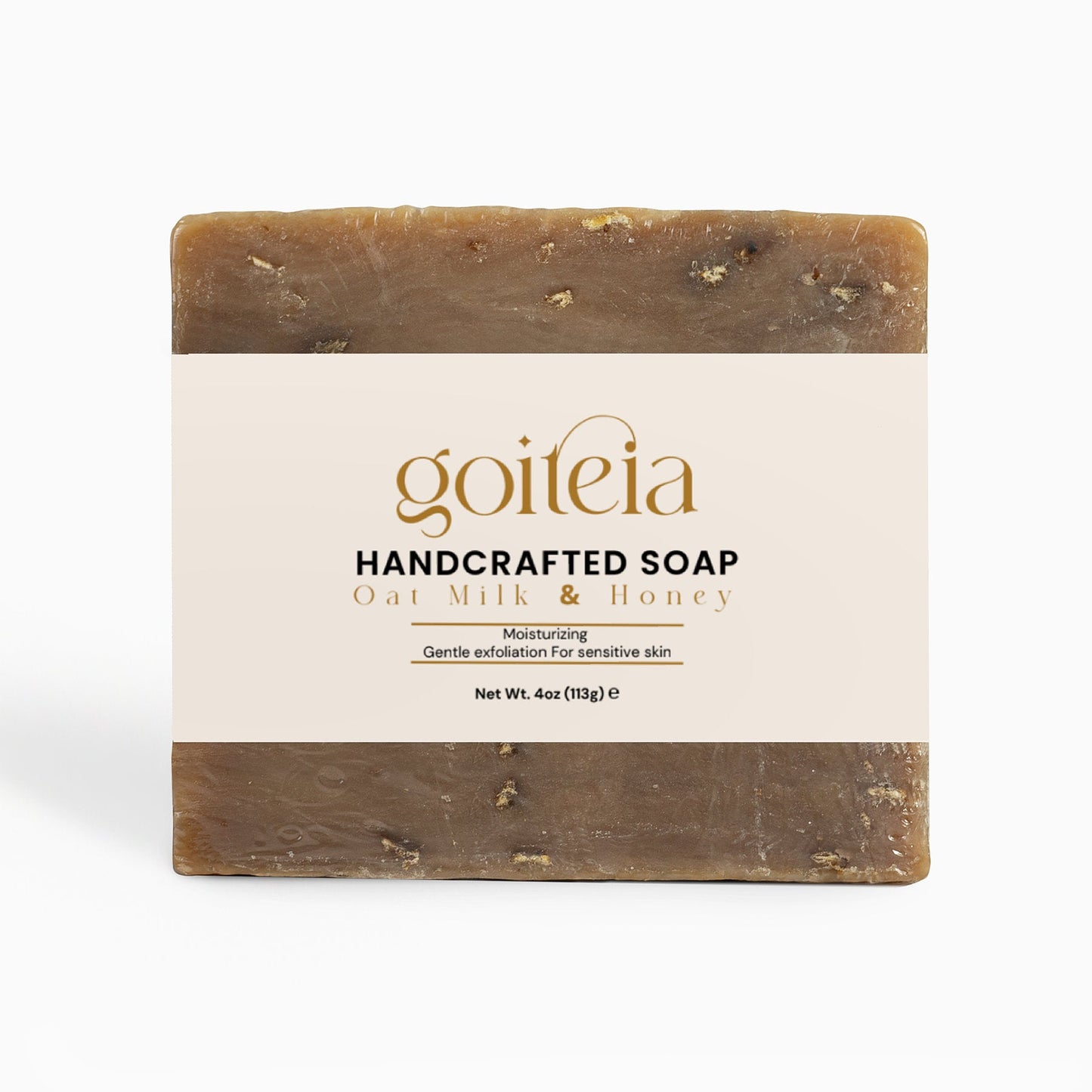 Goiteia Oat Milk Honey Soap 4 oz (113g)