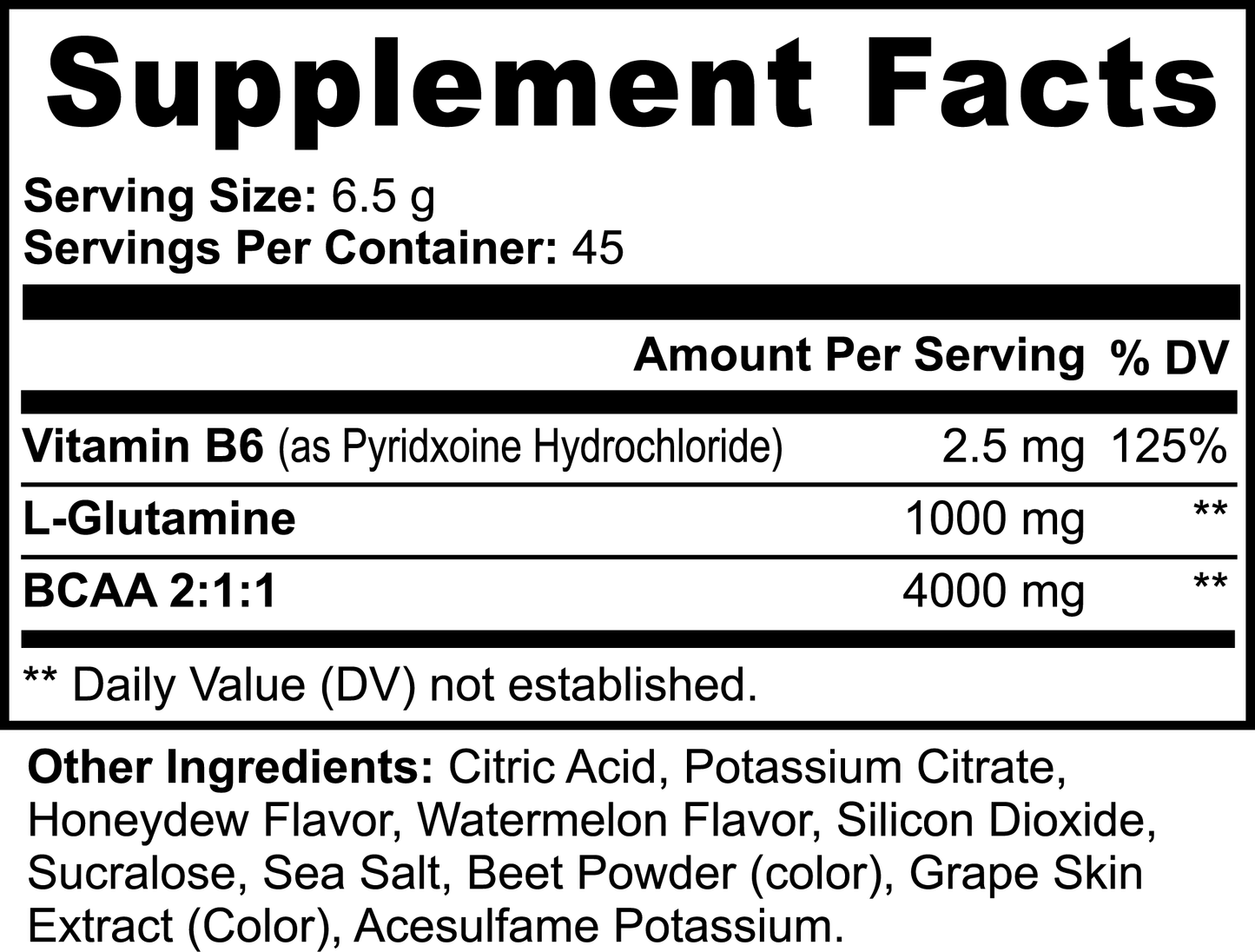 Goiteia BCAA Post Workout Powder (Honeydew/Watermelon) 0.64lb (292g)