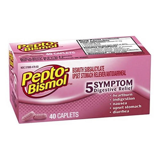 -Bismol Caplets Easy to Swallow - 40 Ea, 3 Pack