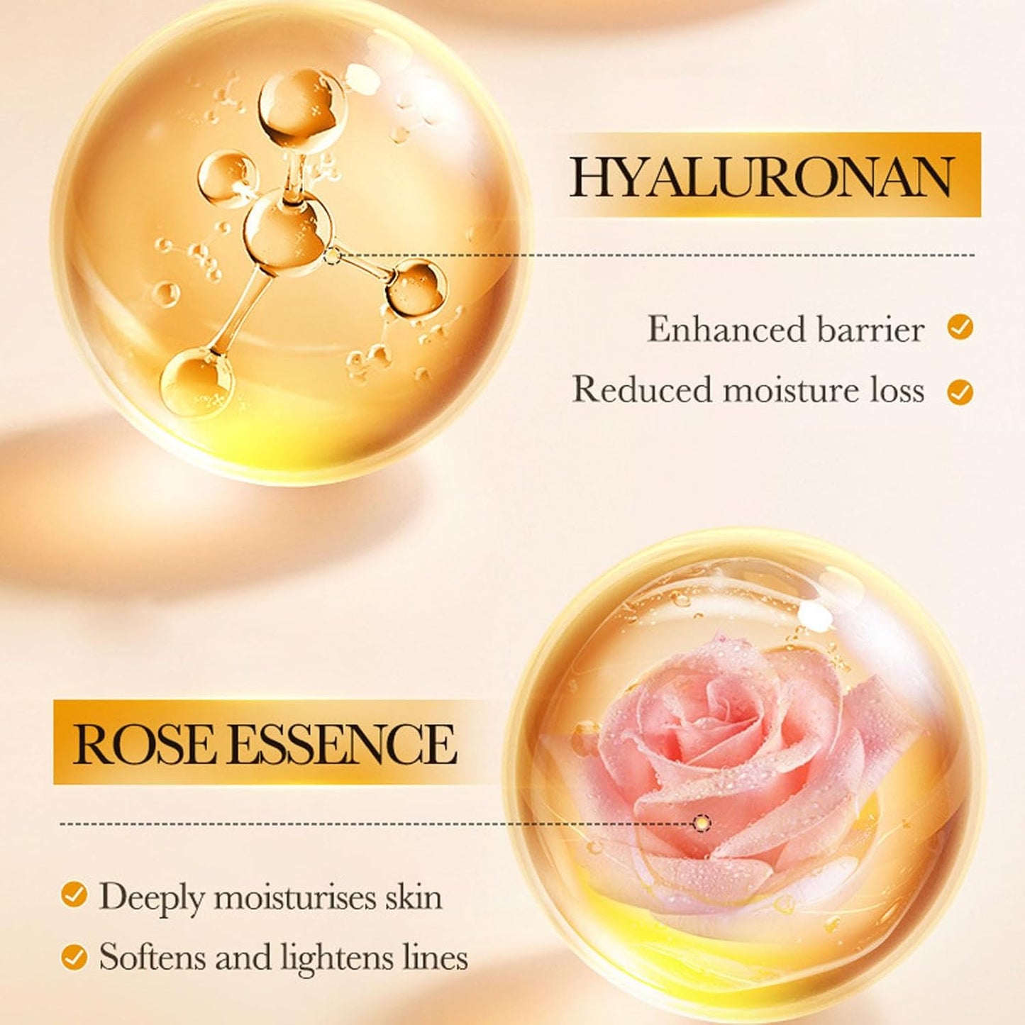 Retinol Skin Care Set, anti Aging Skin Care Routine Kit with Hyaluronic Acid, Rose Essence, Firm Skin, Smooth Wrinkle, Face Care Set with Face Cream, Serum, Eye Cream, Toner, Cleanser