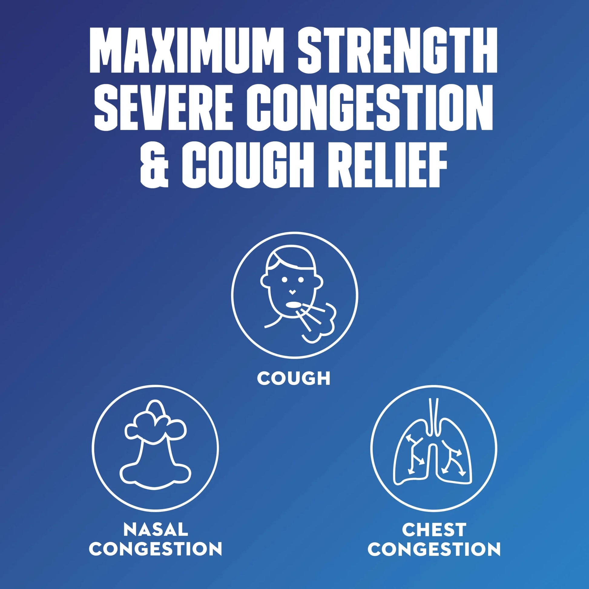 Fast-Max Severe Congestion & Cough Medicine, OTC Sinus/Nasal Decongestant, Expectorant, 6 Fl Oz