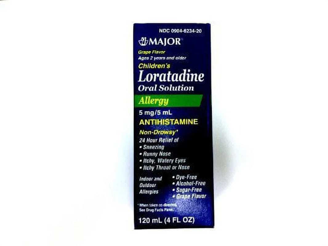 Chilrden Allergy 24 Hour Relief Antihistamine Loratadine 5Mg/5Ml Grape Flavor, by