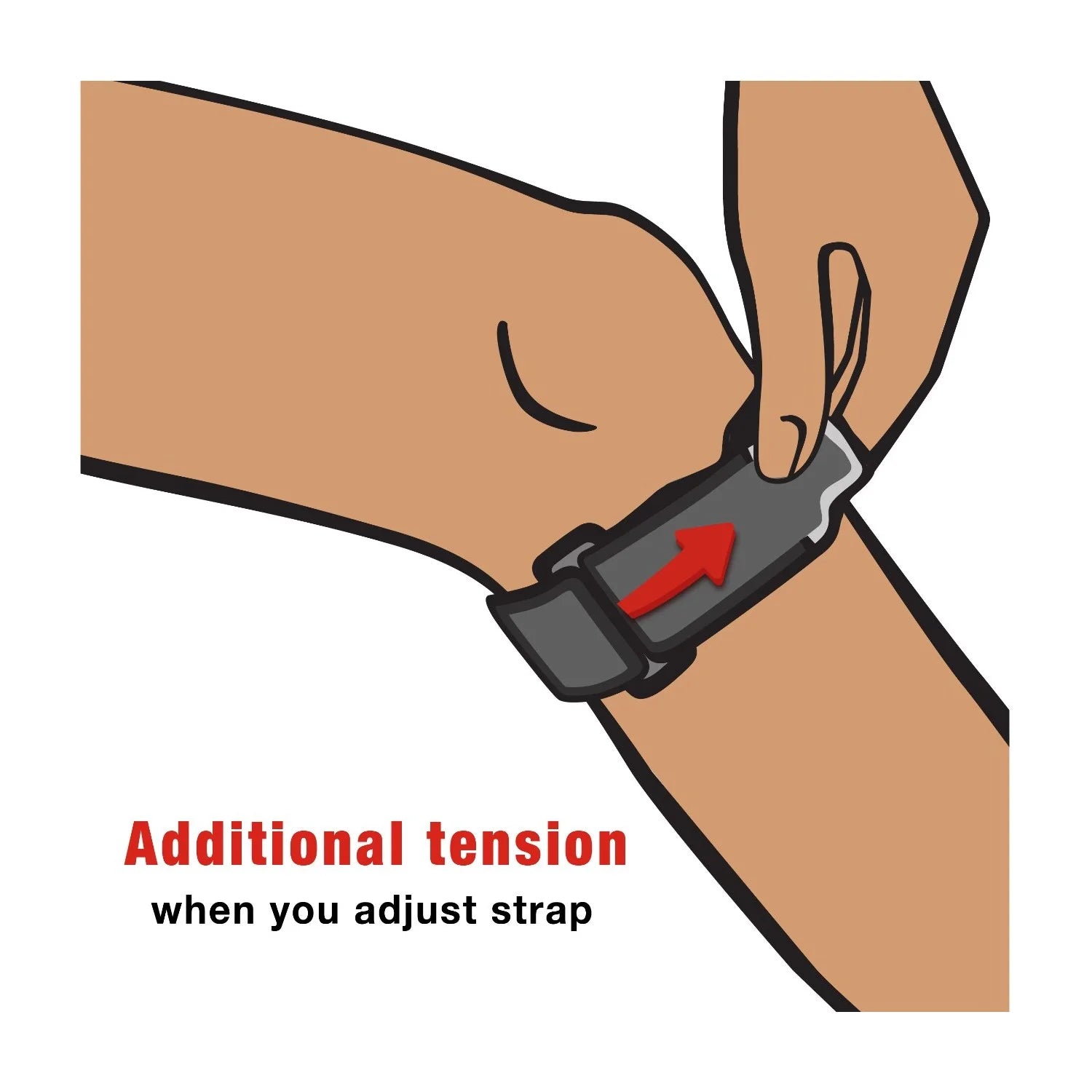 Adjustable Knee Strap, Black, 1 Strap
