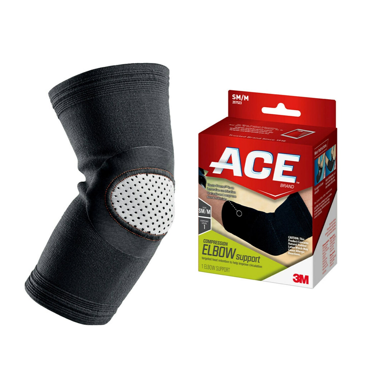 Brand Compression Elbow Br, Small/Medium, Black, 1/Pack