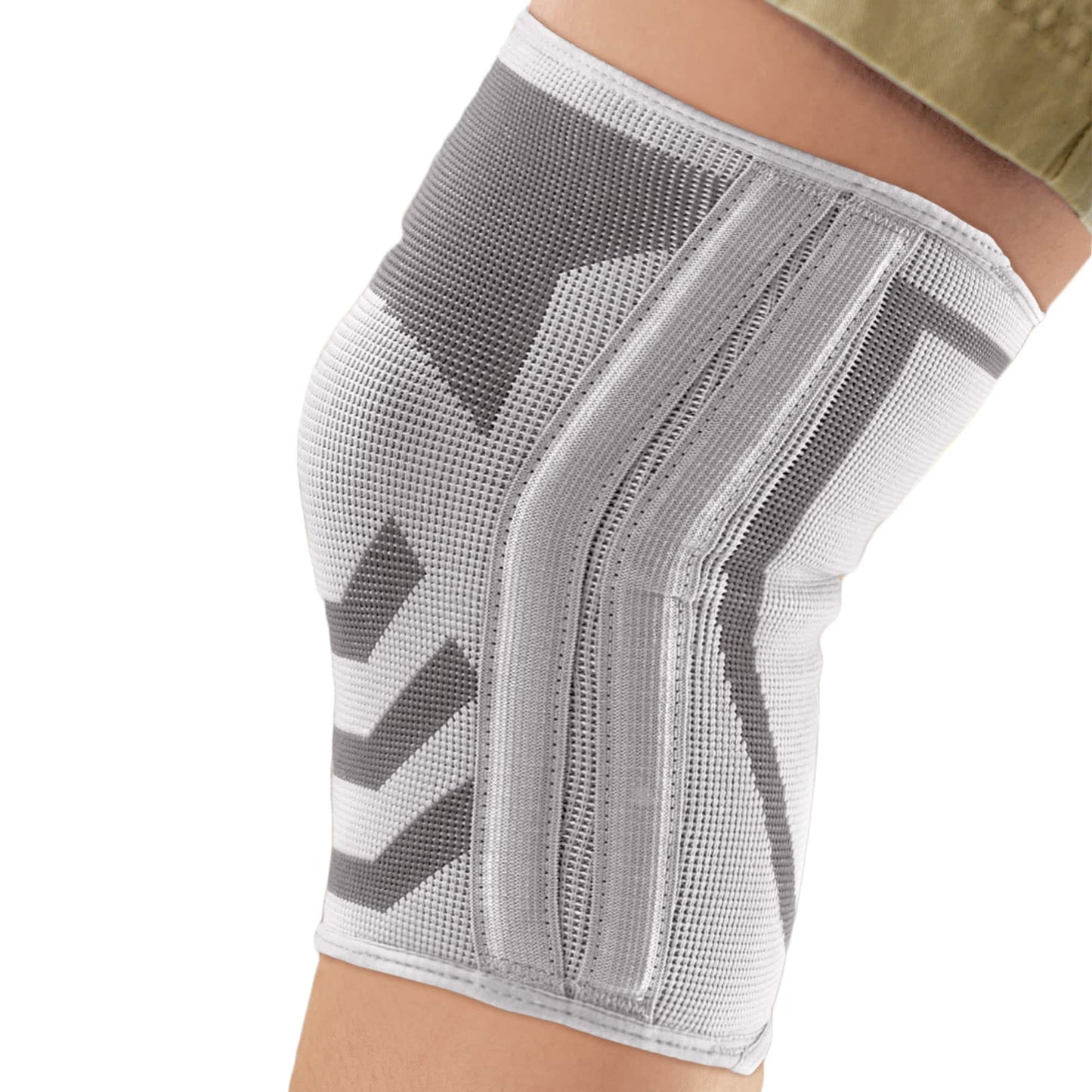 Compression Knee Brace with Side Stabilizers, Medium