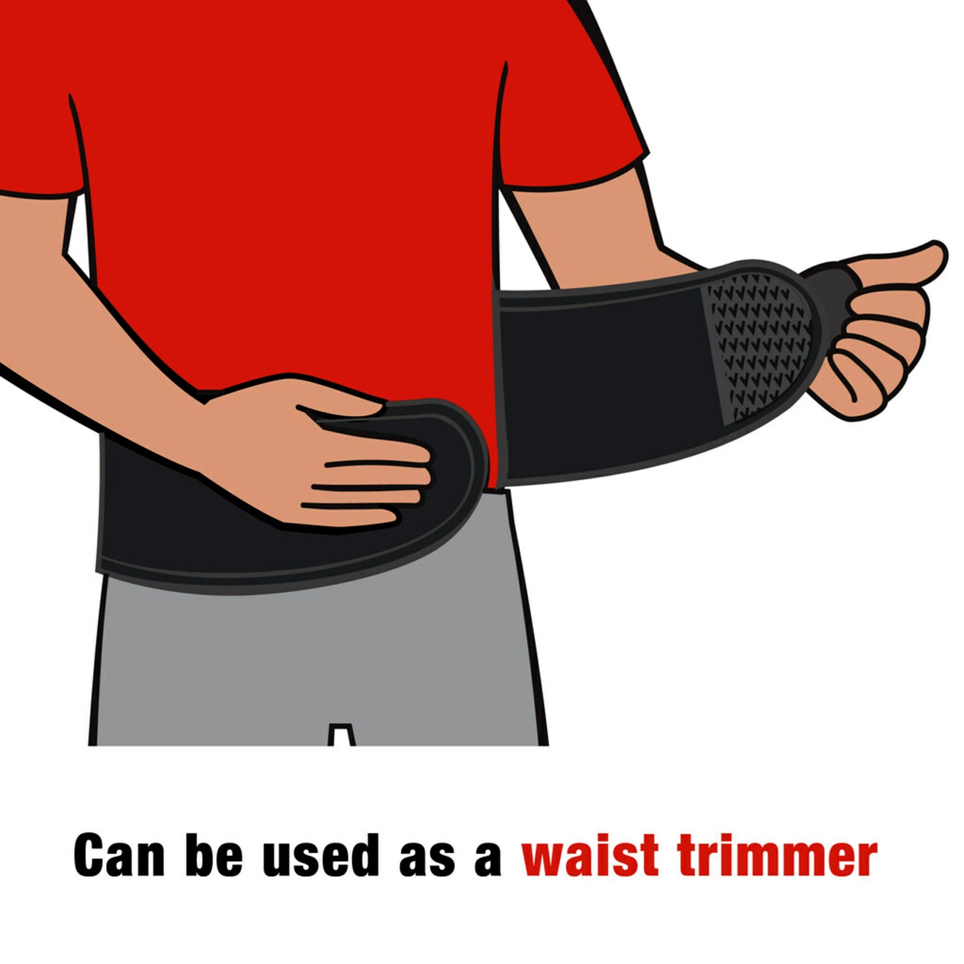 Brand Contoured Back Support, Adjustable Compression, Low-Profile Br