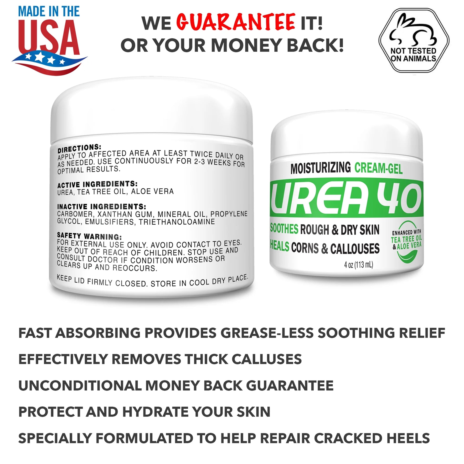40% Foot Cream-Corn & Callus Remover-Repairs Thick Callused Dead Skin