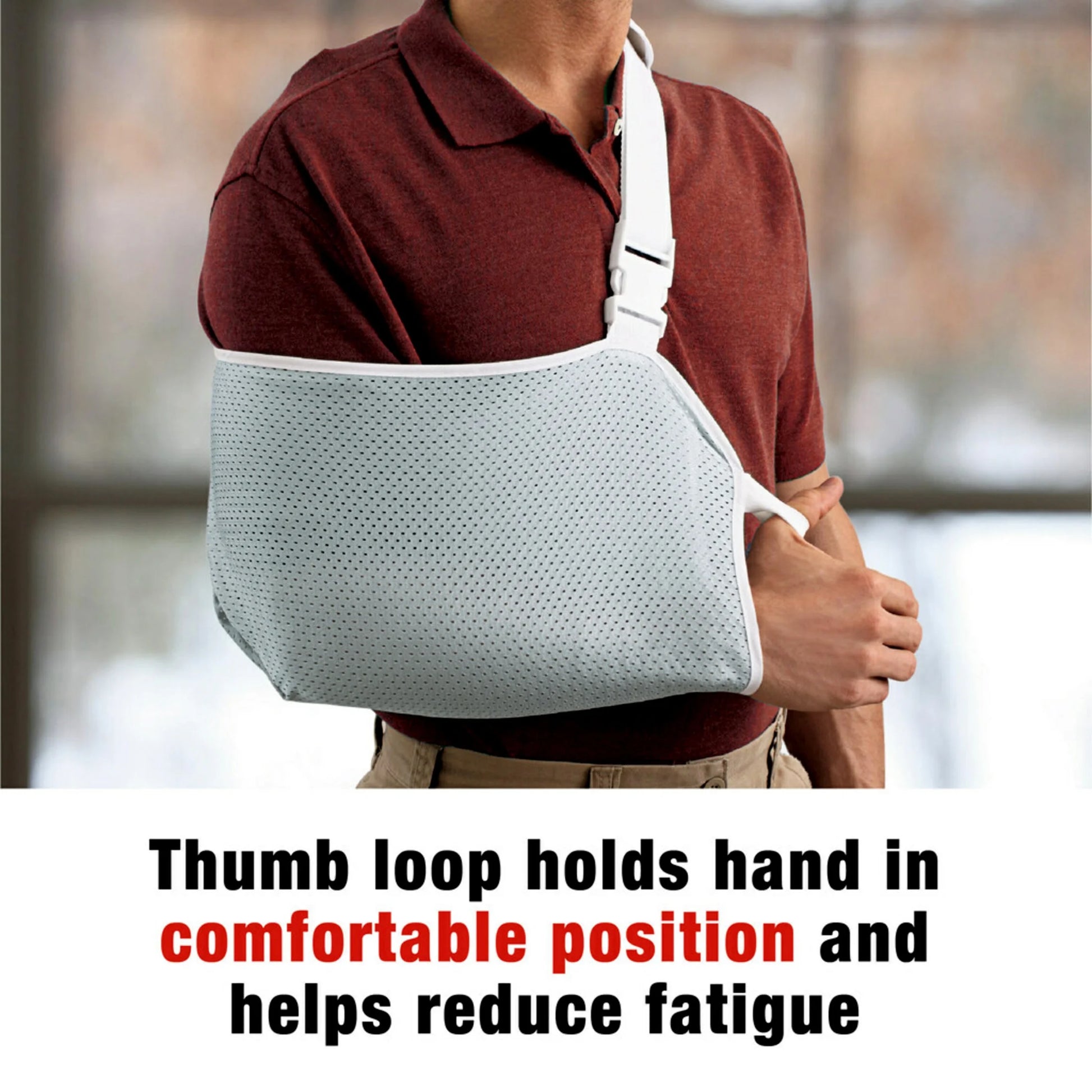 Brand Arm Sling, Adjustable, Gray, 1/Pack