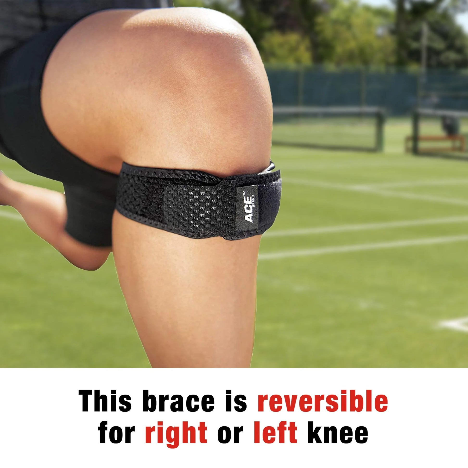 Adjustable Knee Strap, Black, 1 Strap