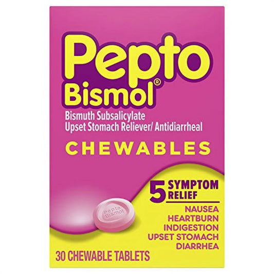 -Bismol Chewable Tablets, 30 Ct,
