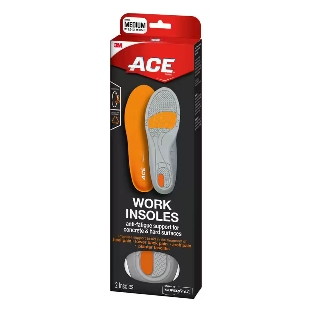 Unisex Work Insoles Size Medium