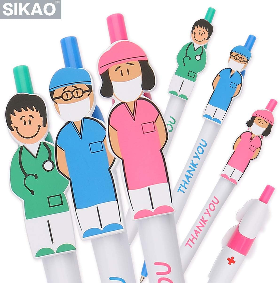Cute Nurse Pens, Thank You Gifts Nursing Pens, Nurse Week Gifts Bulk, CNA NICU Doctor Nurse Appreciation Gifts for Medical Assistants Hospital Staff, Nurse Day Gifts (Mixed 36 Pack)