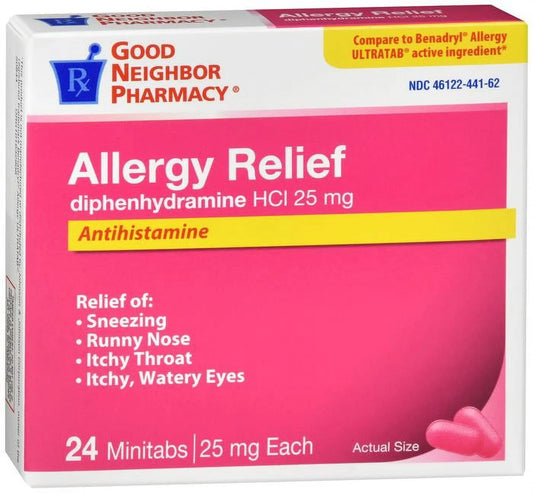 Allergy Relief, 24 Minitabs