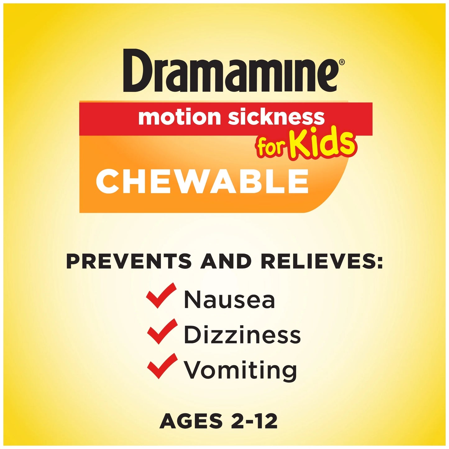 Kids Chewable, Motion Sickness Relief, Grape Flavor for Children'S Health, 8 Count, 3 Pack