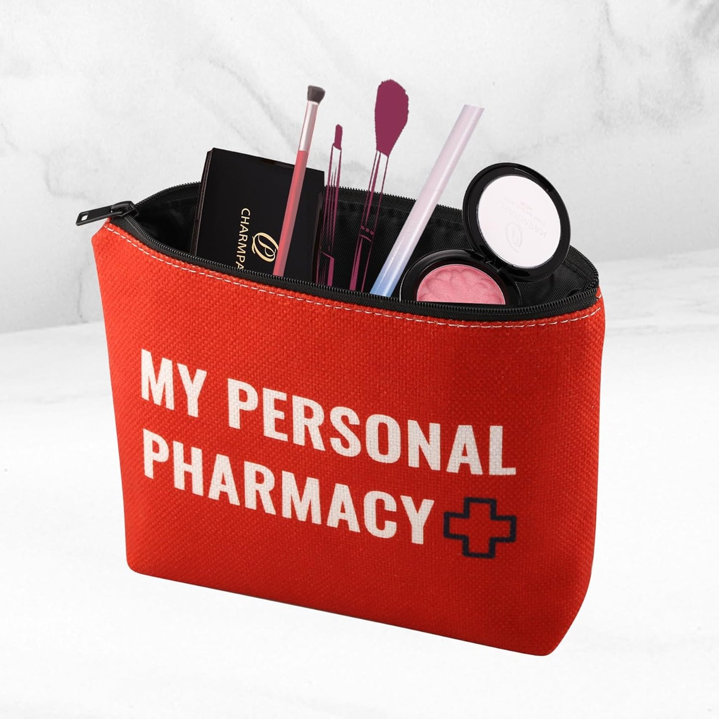 Pharmacy Technician Makeup Bag My Personal Pharmacy Cosmetic Bag Pharmacy RX Gift Medicine Bag Medicine Pouch (Personal Pharmacy B)